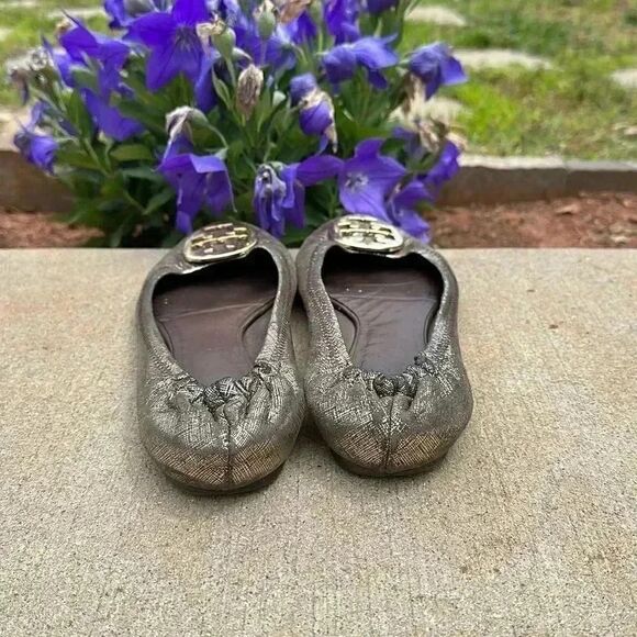 Tory Burch Metallic Flats - Picture 5 of 16